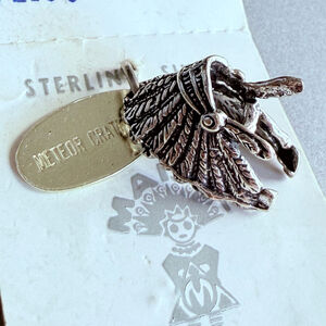 Sterling Silver 925 Native American Headdress Charm Maisel's Of Albuquerque VTG